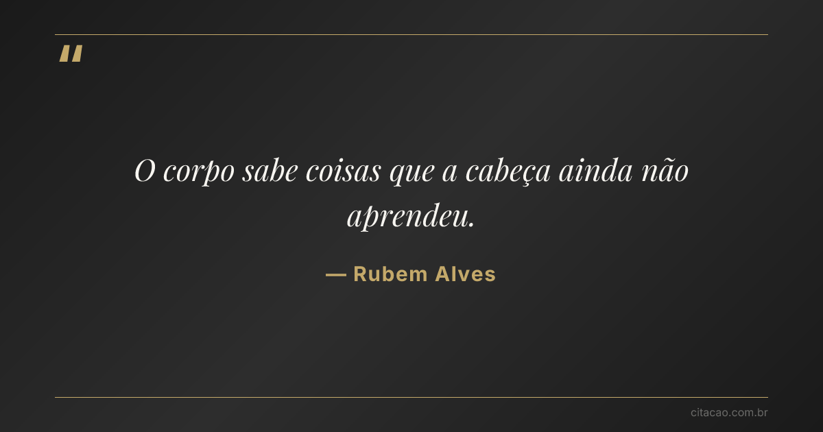 Citação de Rubem Alves