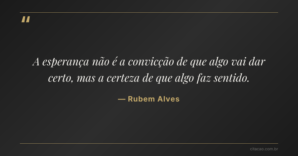 Citação de Rubem Alves
