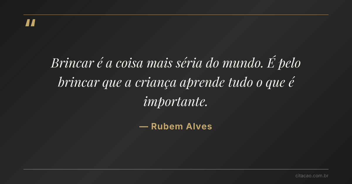 Citação de Rubem Alves