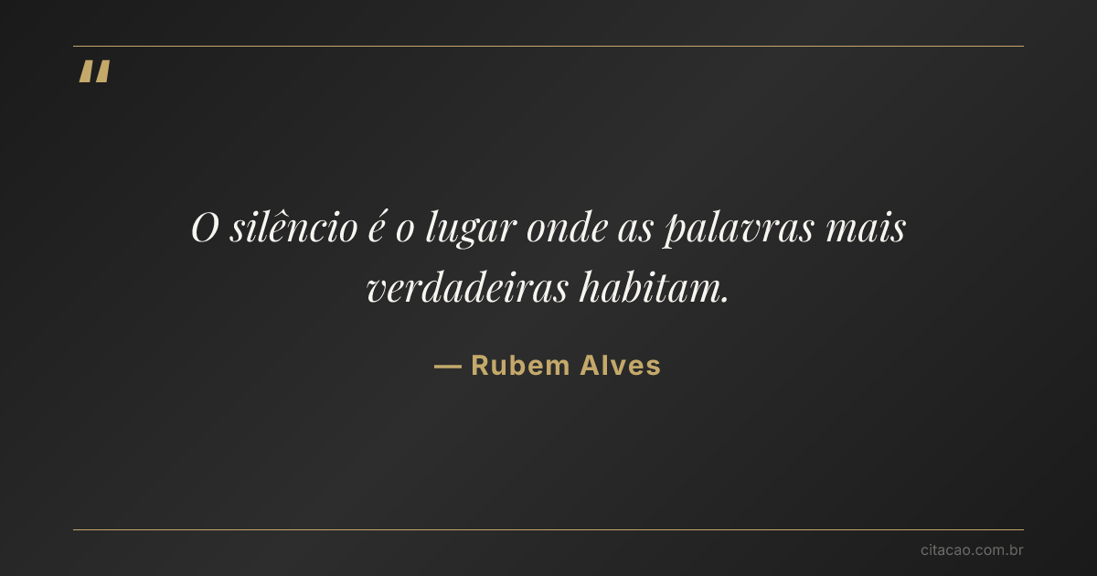 Citação de Rubem Alves