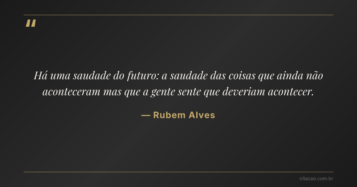 Citação de Rubem Alves