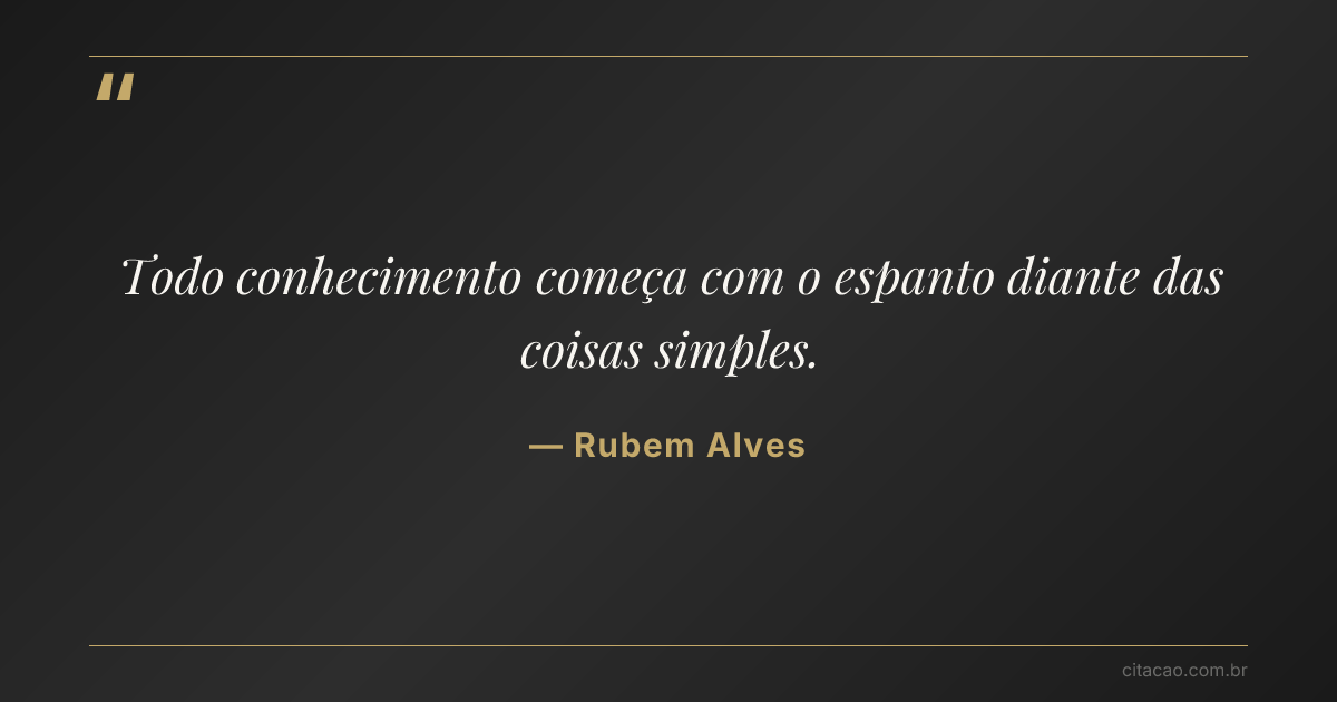 Citação de Rubem Alves