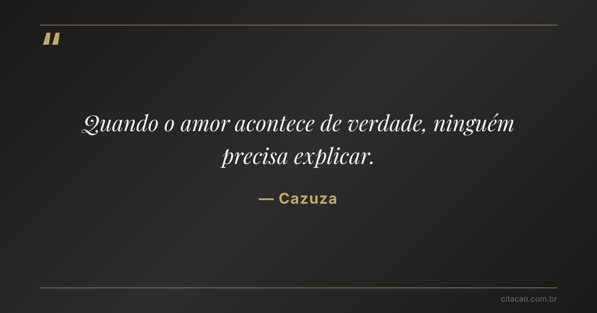 Citação de Cazuza