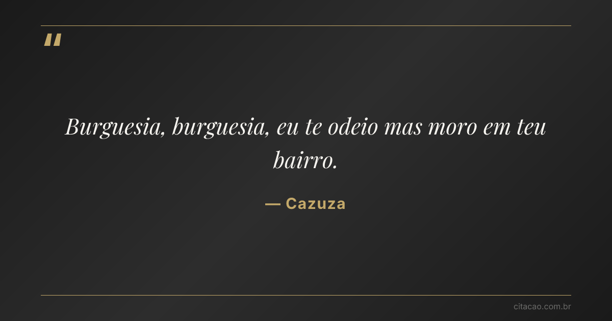 Citação de Cazuza