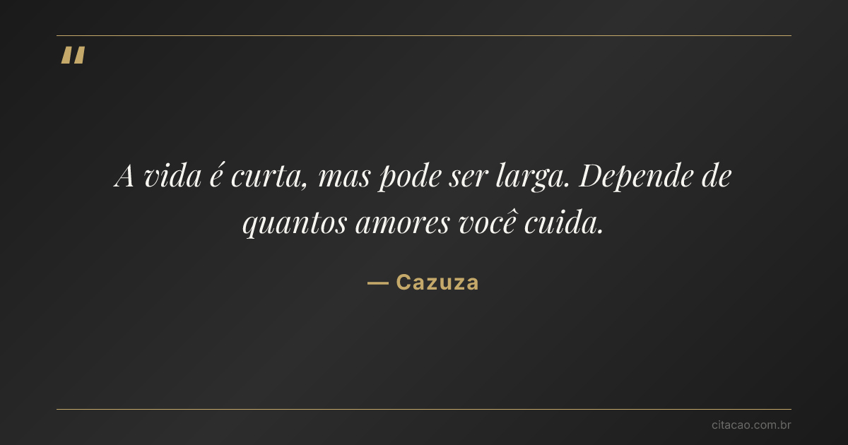 Citação de Cazuza
