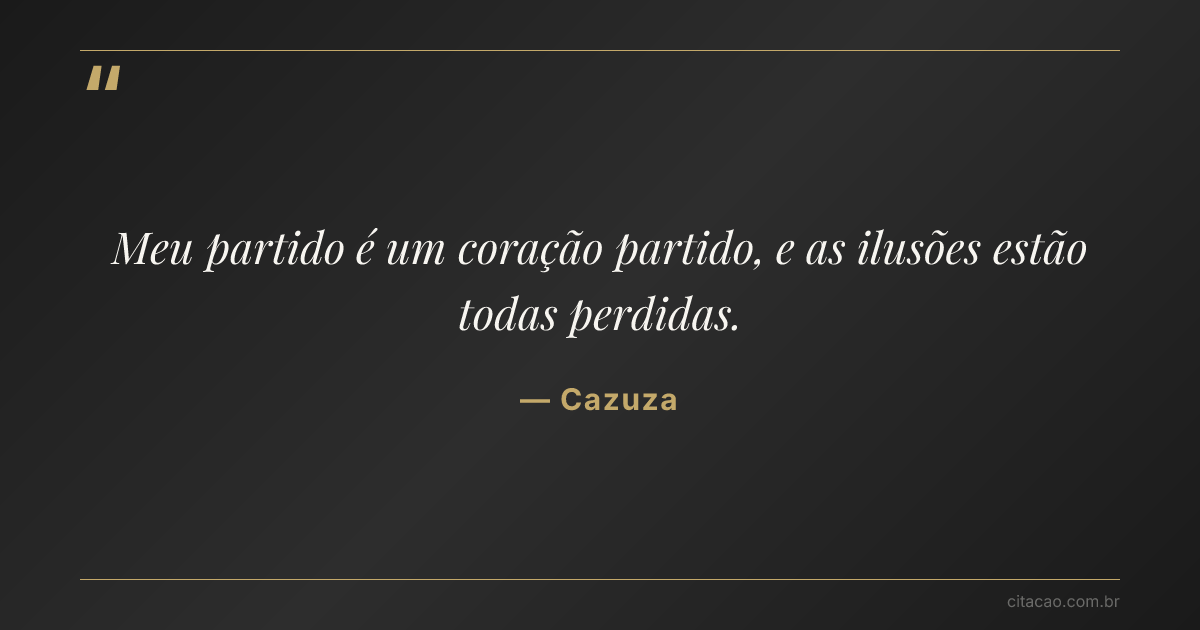 Citação de Cazuza