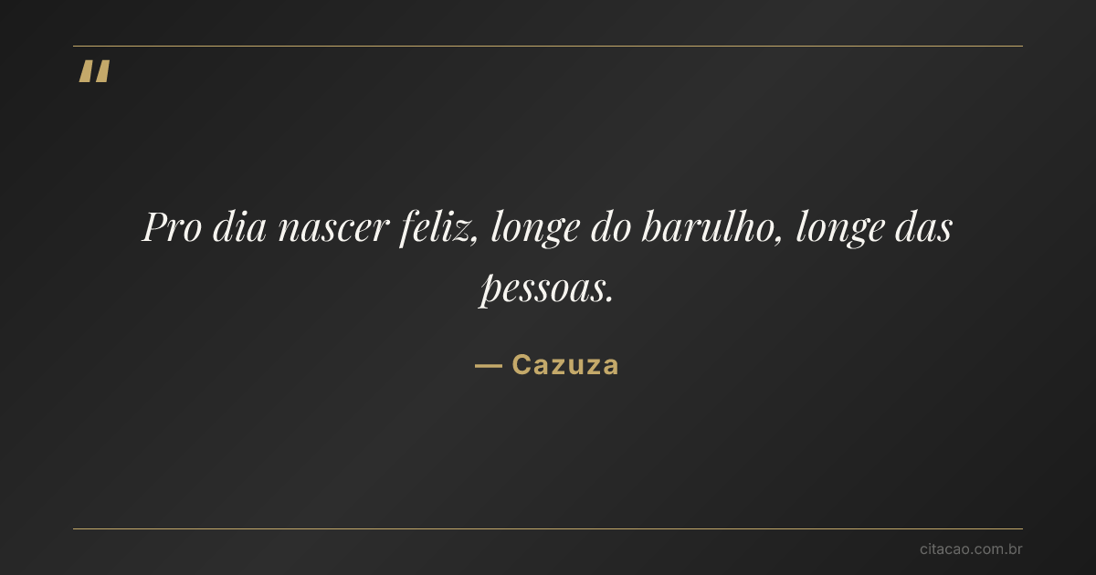 Citação de Cazuza
