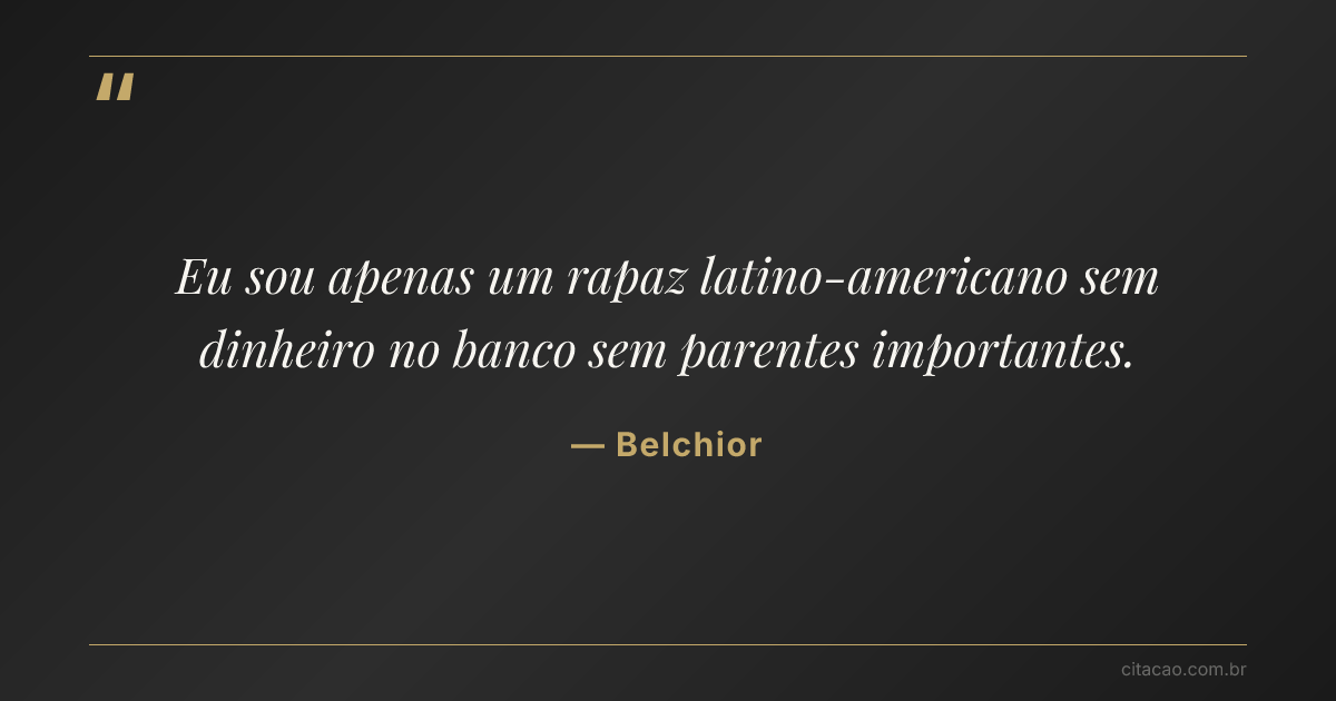 Citação de Belchior