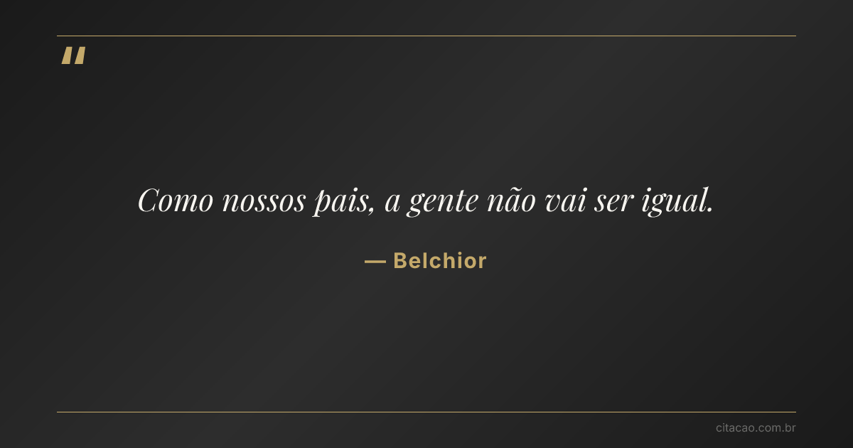 Citação de Belchior