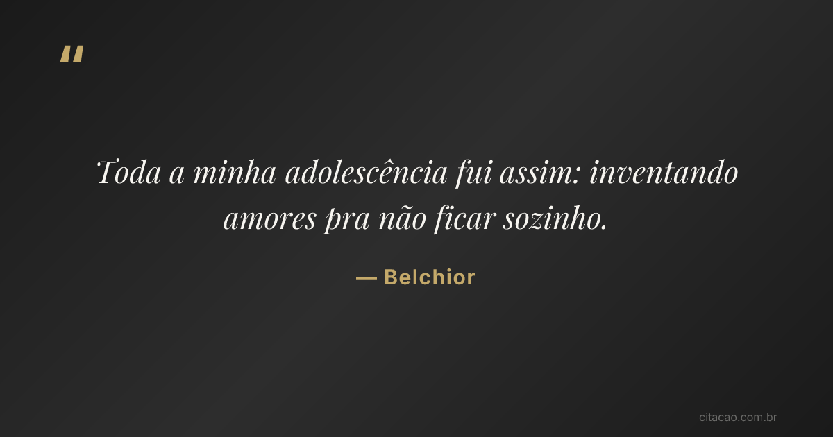 Citação de Belchior