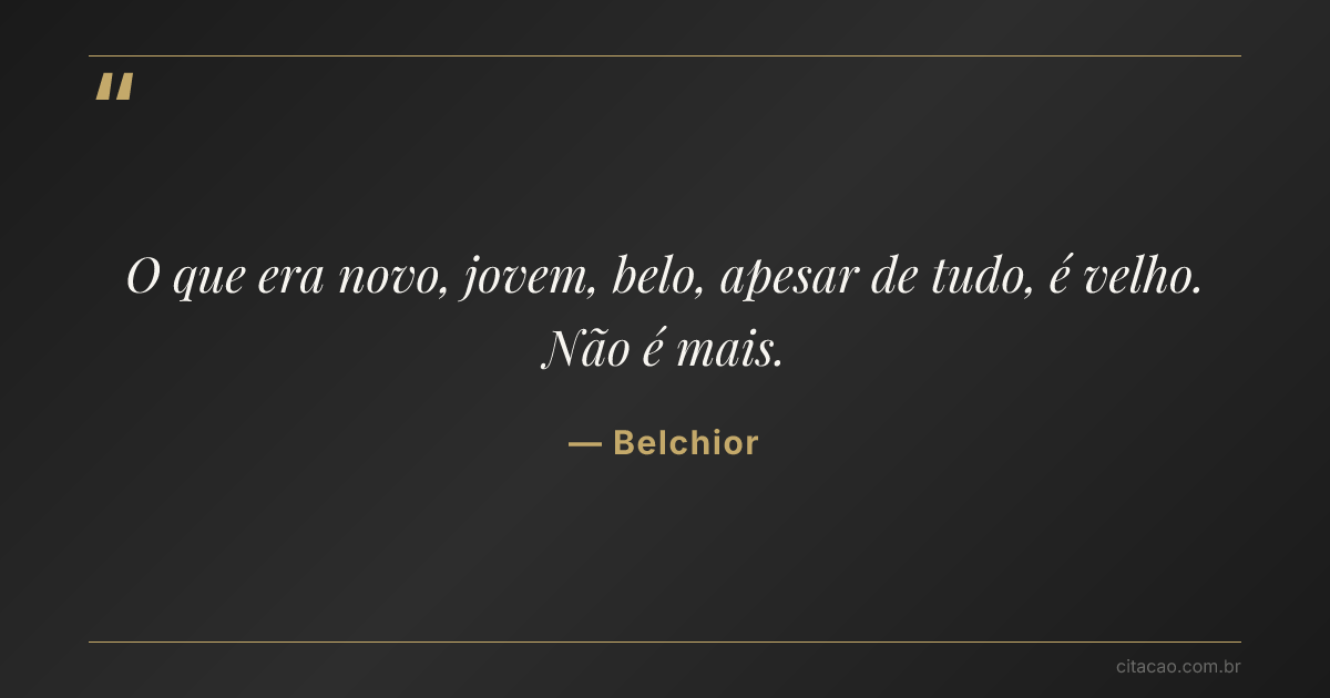 Citação de Belchior