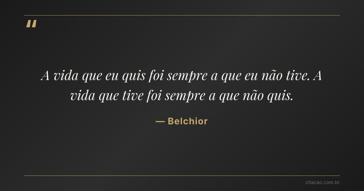 Citação de Belchior