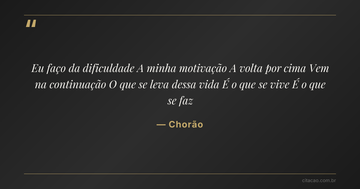 Citação de Chorão