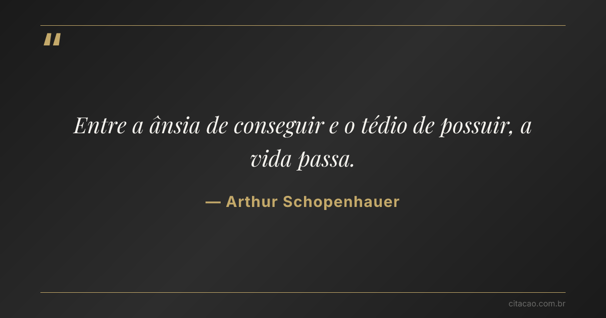 Citação de Arthur Schopenhauer