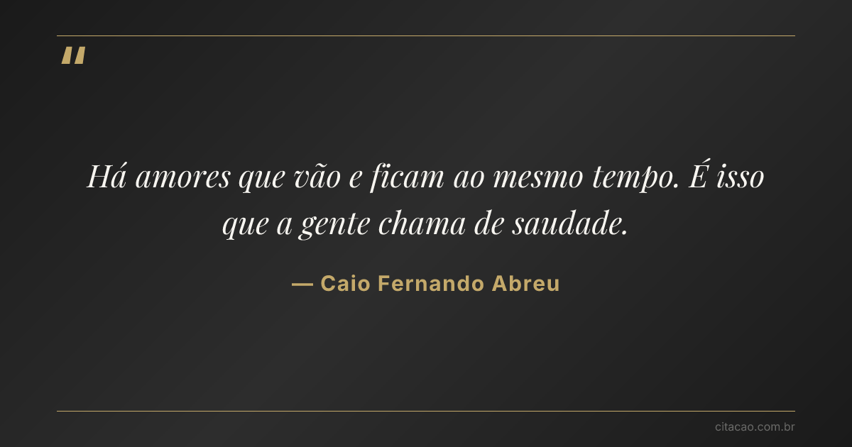 Citação de Caio Fernando Abreu