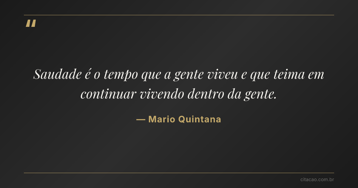 Citação de Mario Quintana