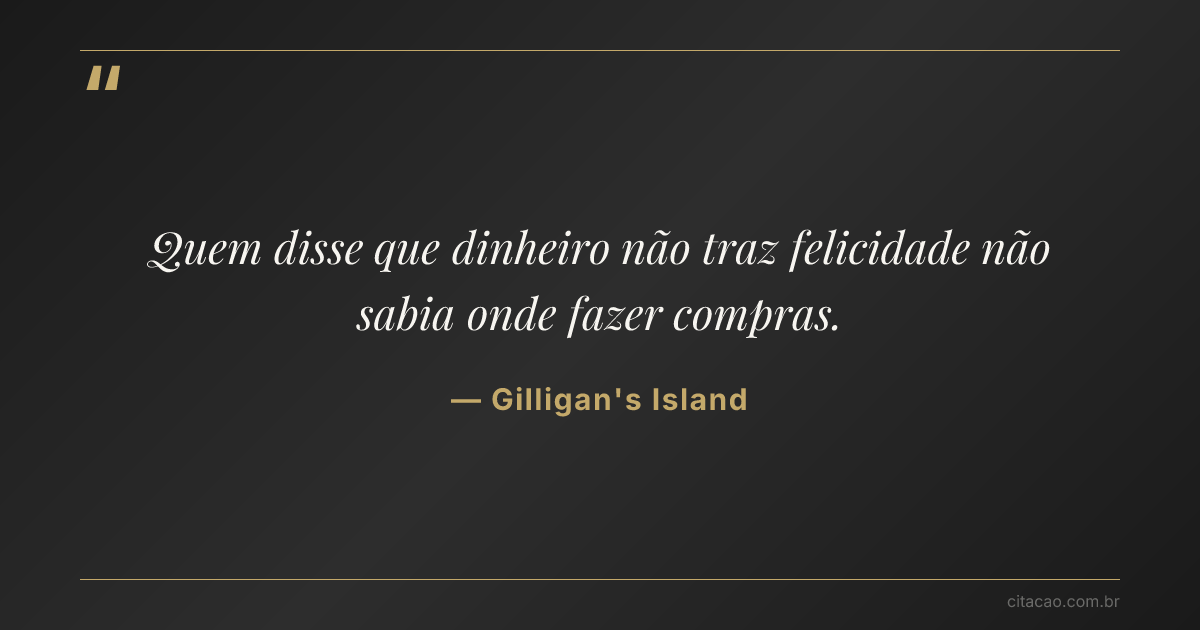 Citação de Gilligan's Island