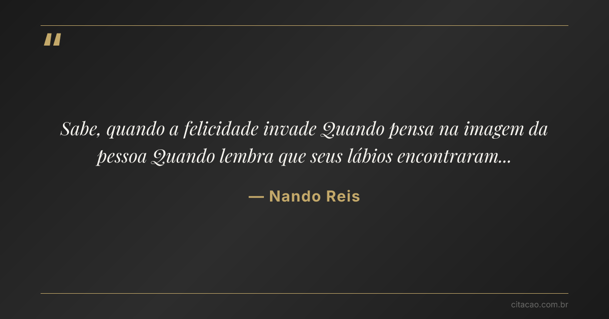 Citação de Nando Reis