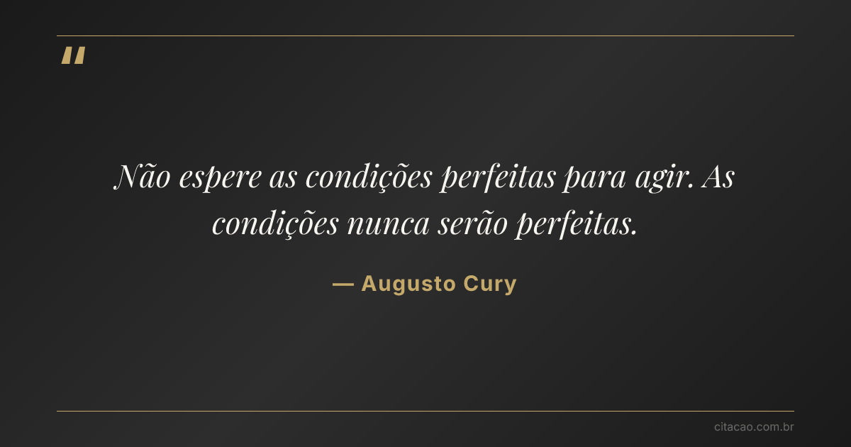 Citação de Augusto Cury