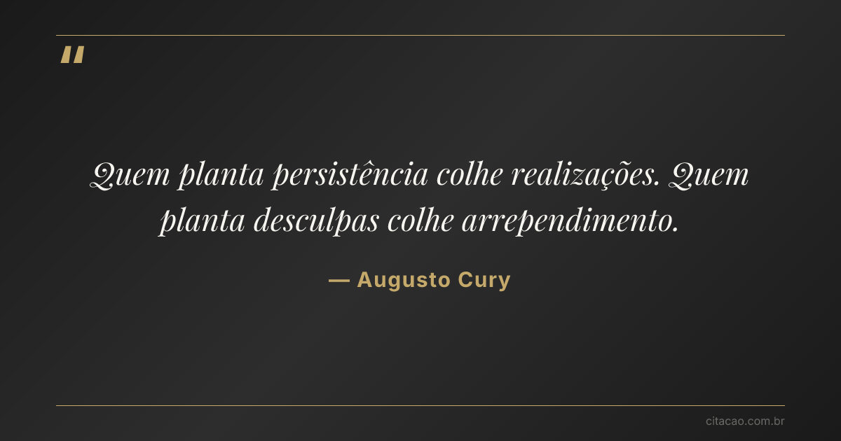 Citação de Augusto Cury