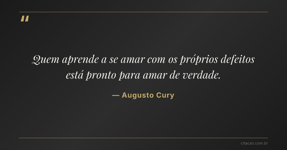 Citação de Augusto Cury