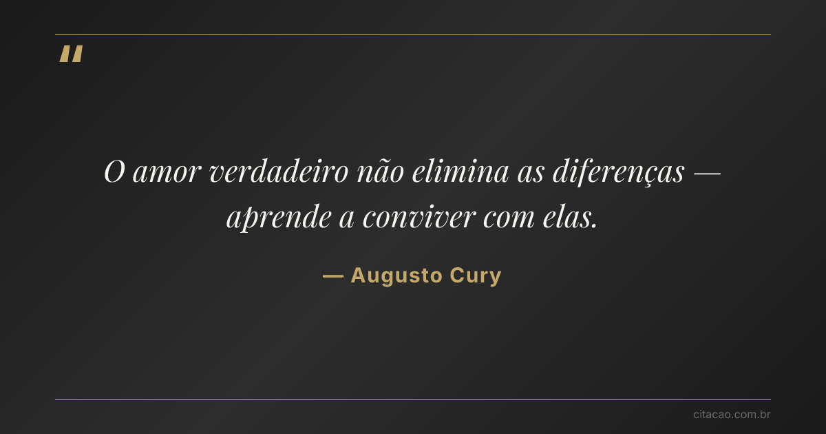 Citação de Augusto Cury