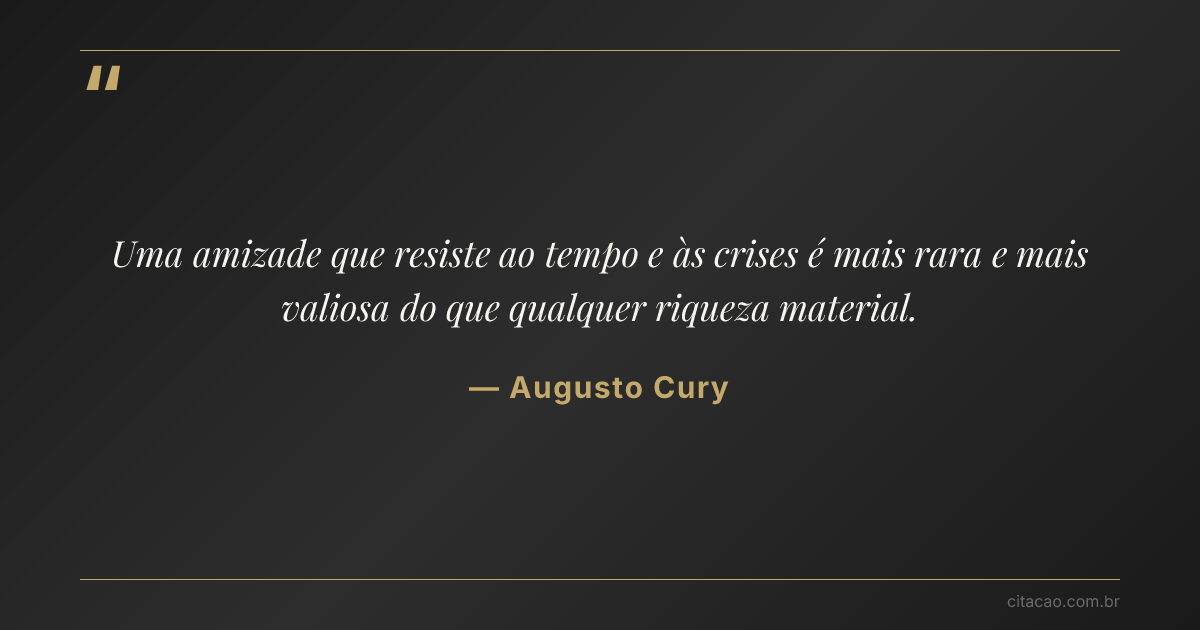 Citação de Augusto Cury