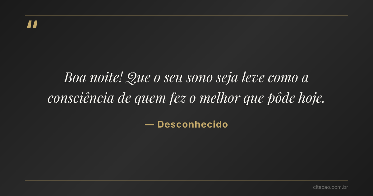 Citação de Desconhecido