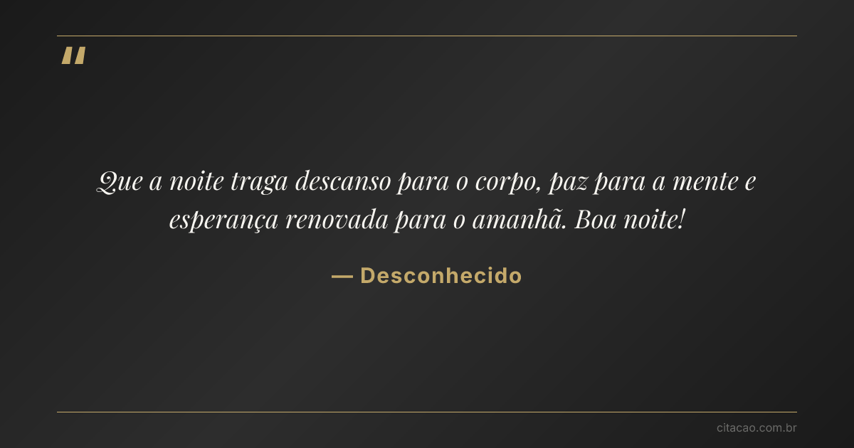 Citação de Desconhecido