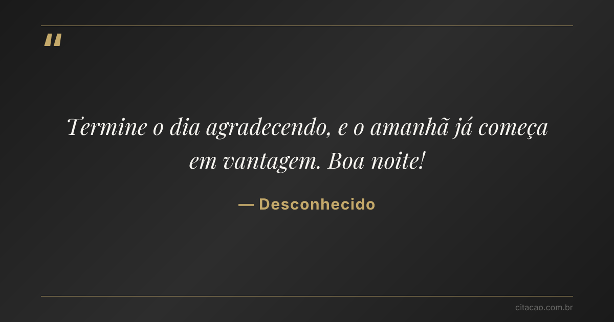 Citação de Desconhecido