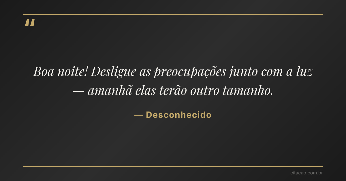 Citação de Desconhecido