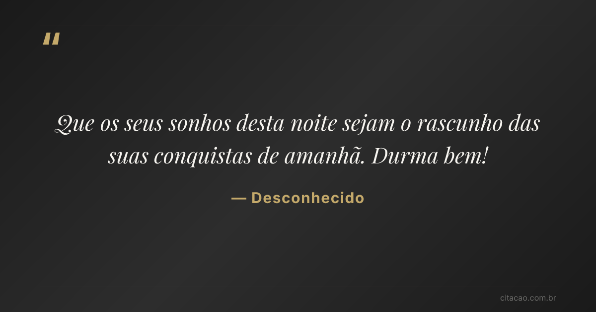 Citação de Desconhecido