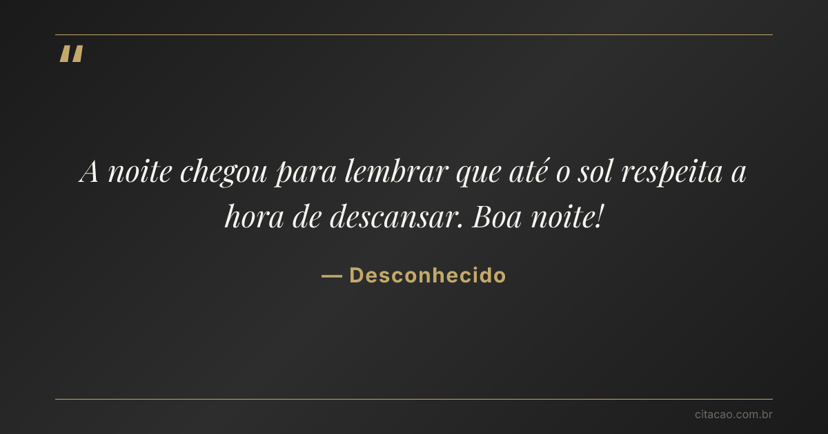 Citação de Desconhecido