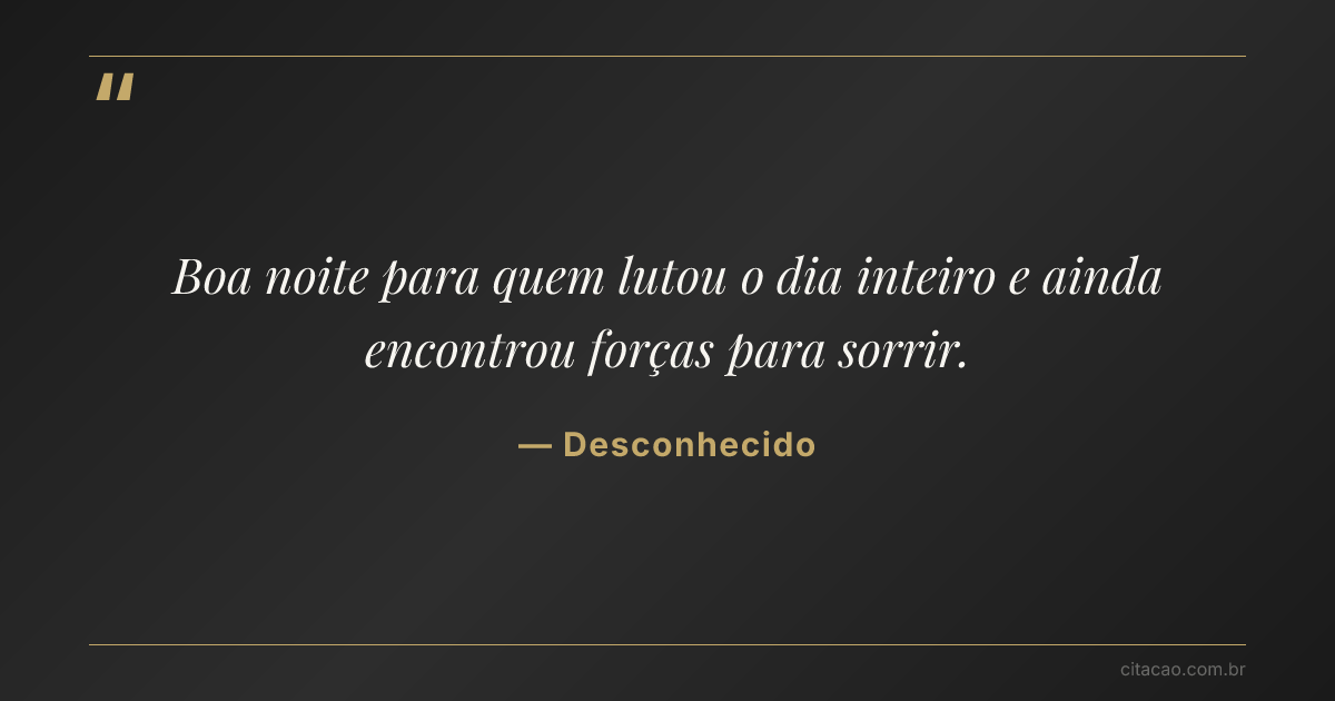 Citação de Desconhecido