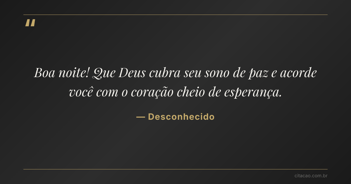 Citação de Desconhecido