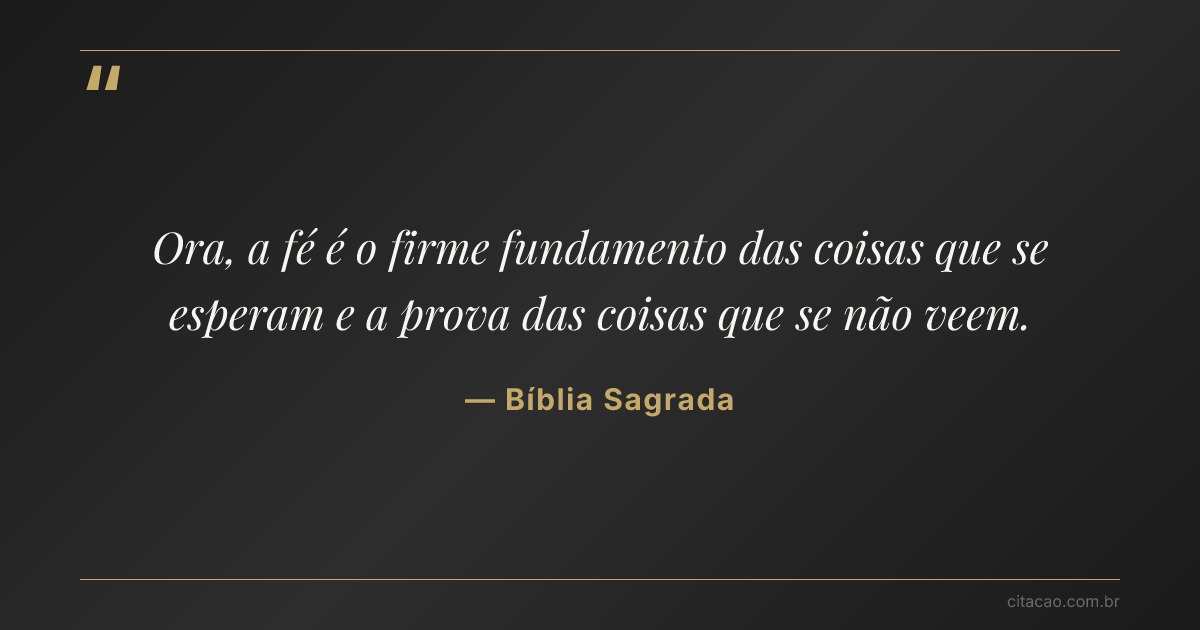 Citação de Bíblia Sagrada
