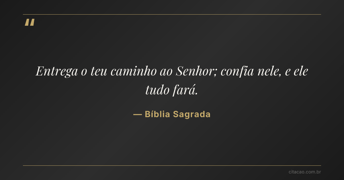 Citação de Bíblia Sagrada