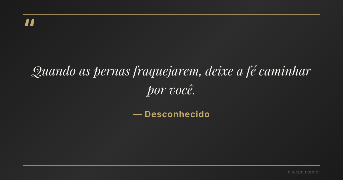 Citação de Desconhecido
