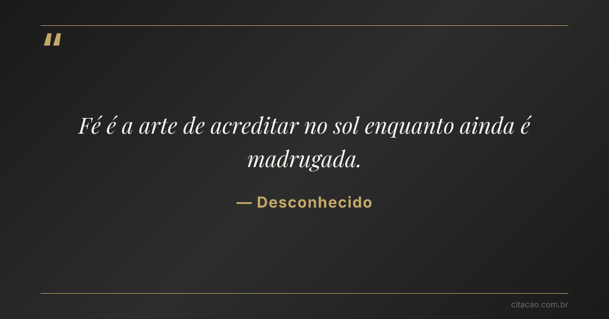 Citação de Desconhecido