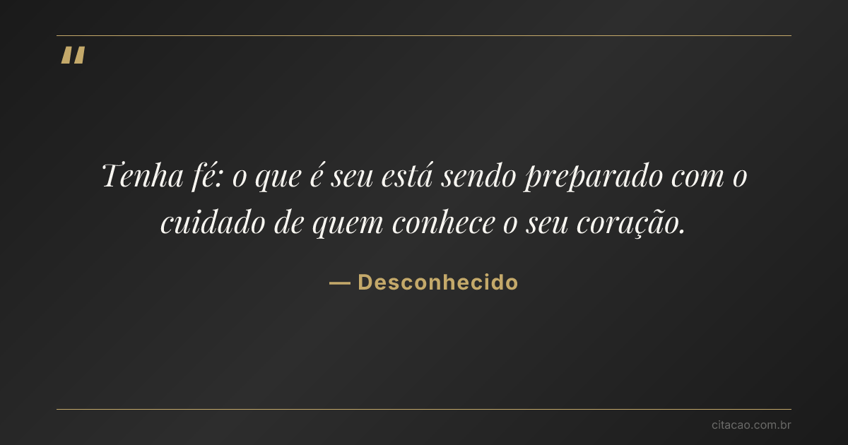 Citação de Desconhecido