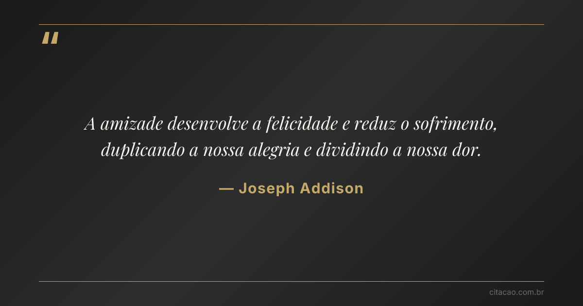 Citação de Joseph Addison