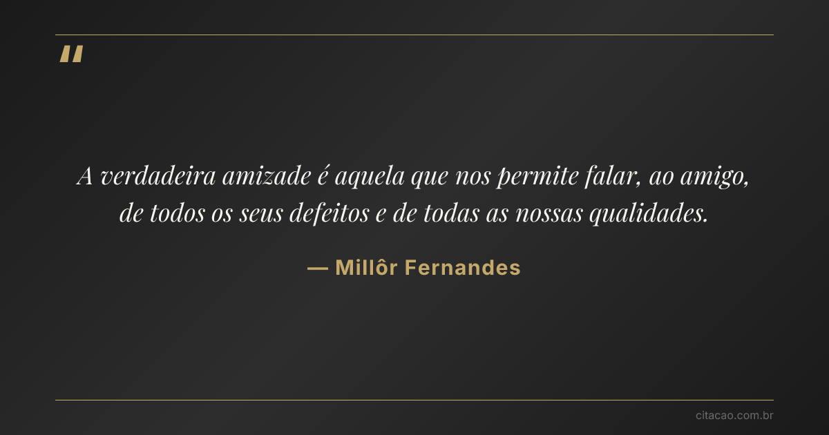 Citação de Millôr Fernandes