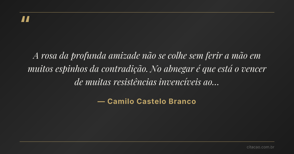 Citação de Camilo Castelo Branco