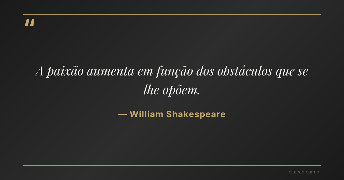 Citação de William Shakespeare