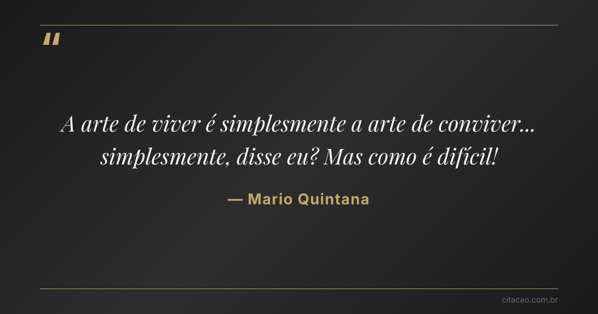 Citação de Mario Quintana