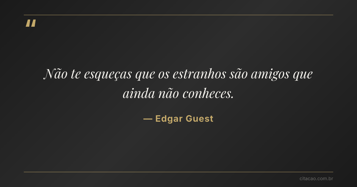 Citação de Edgar Guest