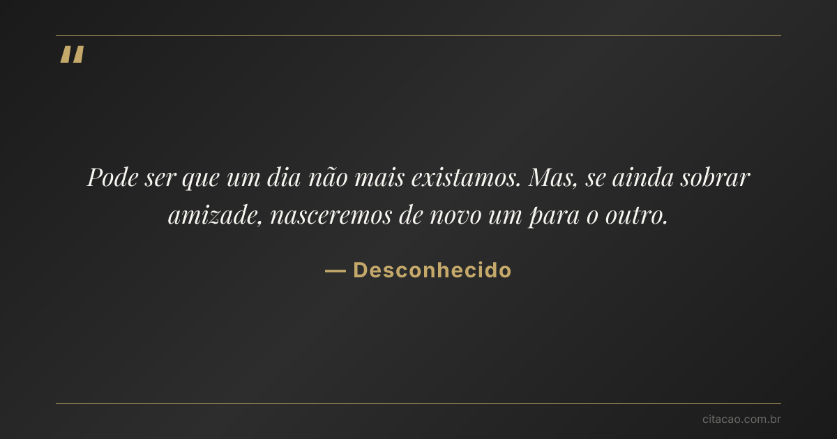 Citação de Desconhecido