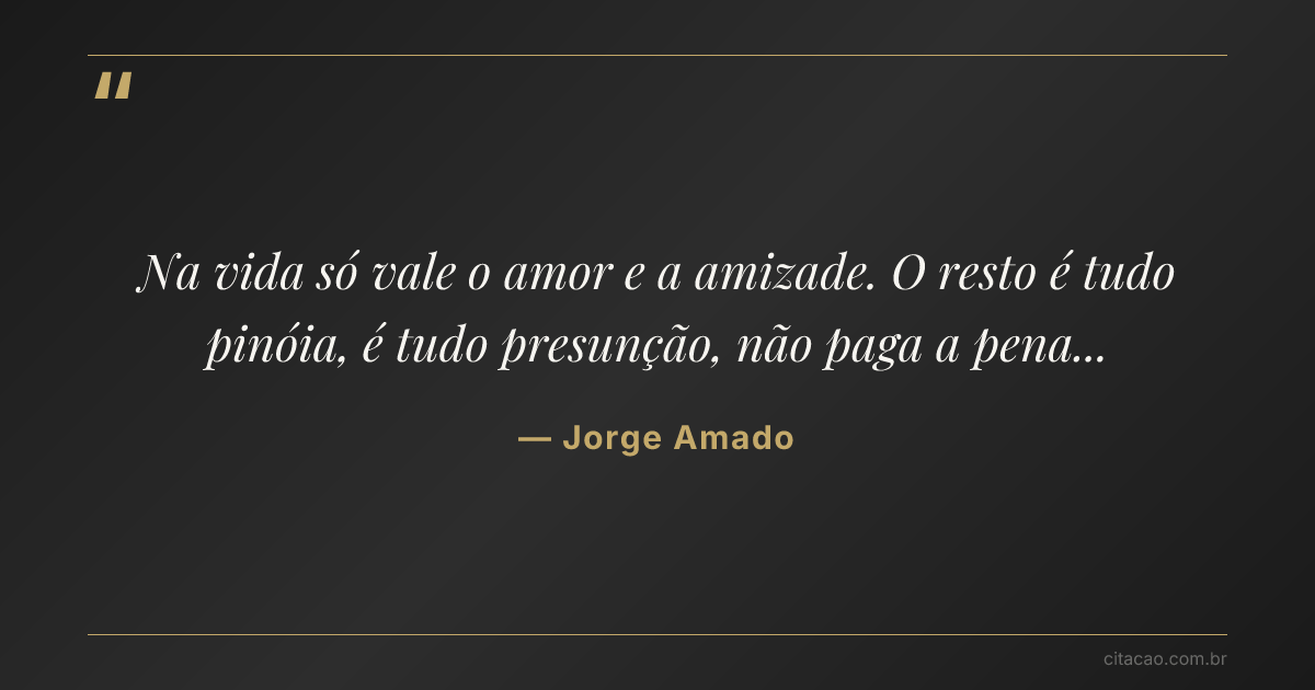 Citação de Jorge Amado