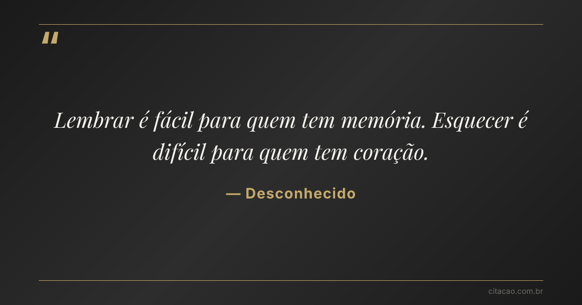 Citação de Desconhecido