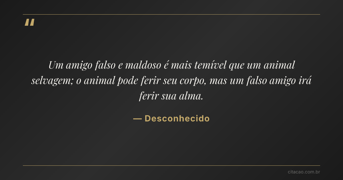 Citação de Desconhecido
